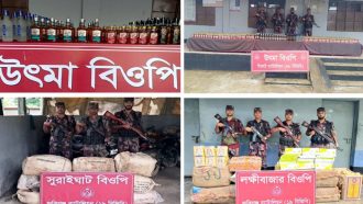 সিলেট সীমান্তে ২ দিনে যা জব্দ করলো বিজিবি