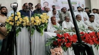 বিনা ভোটের এমপি নাহিদ কোন উন্নয়ন করতে পারেননি: বিয়ানীবাজারে কাহের শামীম