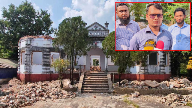 অবশেষে থামলো হাতুড়ি-শাবল : রক্ষা পেলো সিলেটের ‘মিনিস্টার বাড়ি’