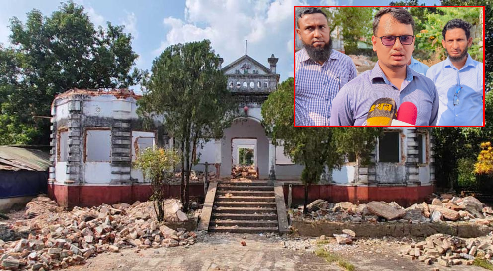 অবশেষে থামলো হাতুড়ি-শাবল : রক্ষা পেলো সিলেটের ‘মিনিস্টার বাড়ি’