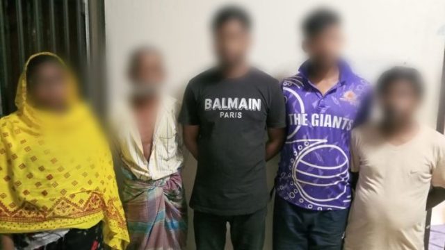 সিলেটে এক নারীসহ পাঁচজন আটক
