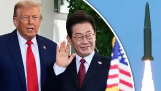 দক্ষিণ কোরিয়ায় ট্রাম্প সফরের আগে ক্ষেপণাস্ত্র নিক্ষেপ উত্তর কোরিয়ার