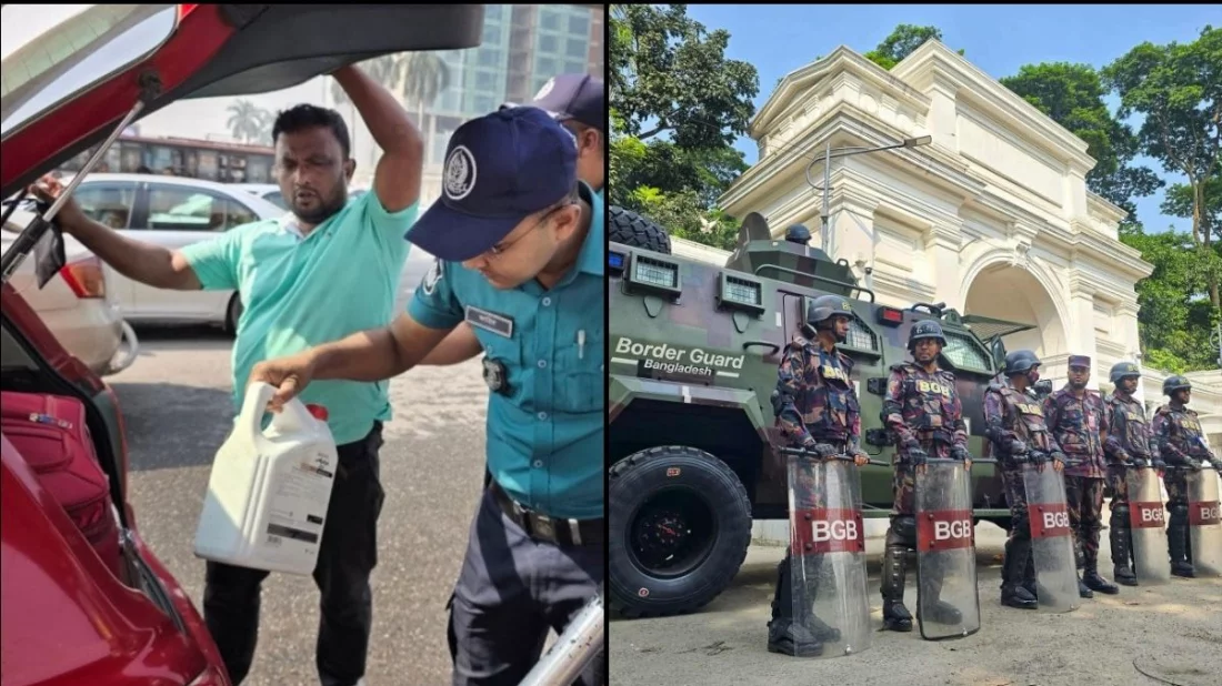 রাজধানীজুড়ে কঠোর নিরাপত্তা, মোড়ে মোড়ে তল্লাশি