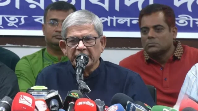 শেখ হাসিনার রায় ঘিরে নৈরাজ্য সৃষ্টির পাঁয়তারা চলছে: মির্জা ফখরুল
