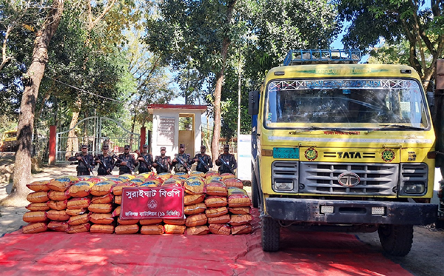 সিলেটে প্রায় দেড় কোটি টাকার পণ্য ধরলো বিজিবি