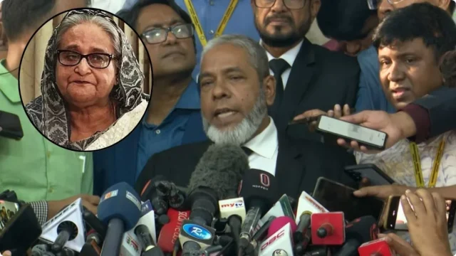 শেখ হাসিনার রায় আমার বিপক্ষে গেছে, আমি ক্ষুব্ধ: আইনজীবী আমির হোসেন