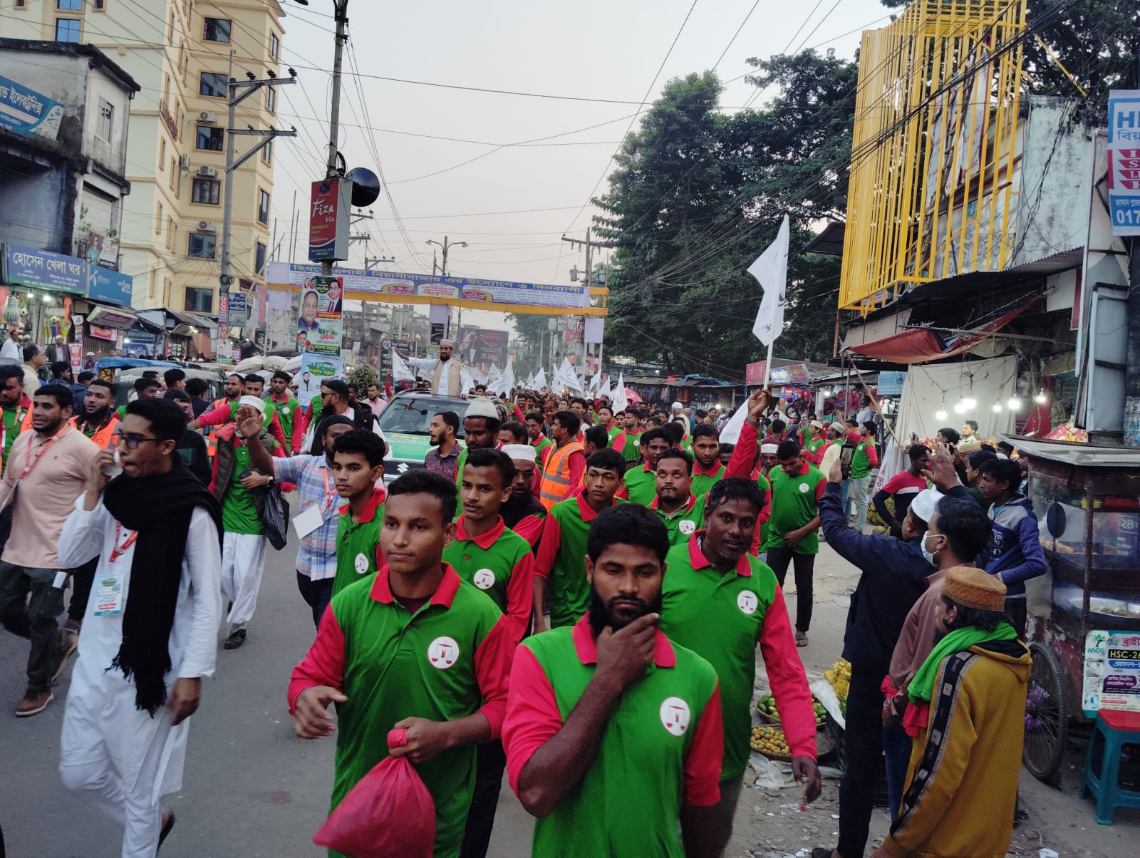 বিয়ানীবাজারে কয়েক হাজার কর্মী সমর্থক নিয়ে জামায়াত প্রার্থী সেলিম উদ্দিনের গণমিছিল