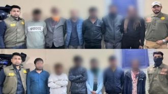 বুরজান চা বাগানে অভিযানে পুলিশ, আটক ১২