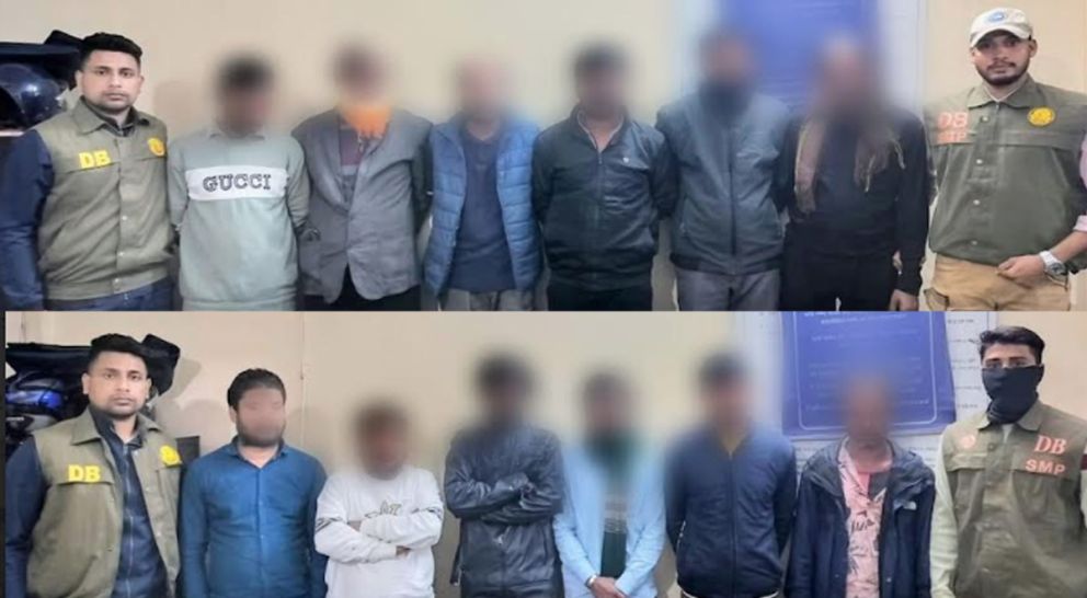 বুরজান চা বাগানে অভিযানে পুলিশ, আটক ১২