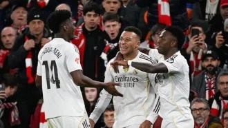 এমবাপ্পের জোড়া গোলে রিয়ালের বড় জয়, আর্সেনালের দাপট অব্যাহত