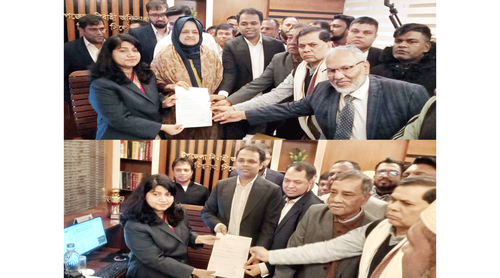 সিলেট-২ : ইলিয়াসপত্নী লুনা ও পুত্র অর্ণবসহ মনোনয়নপত্র জমা দিলেন ৭ প্রার্থী