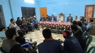 জকিগঞ্জ থানার ওসির সাথে সাংবাদিকদের মতবিনিময়