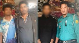 সিলেটে যাত্রীবাহী বাস থেকে তিনজনকে ধরলো পুলিশ