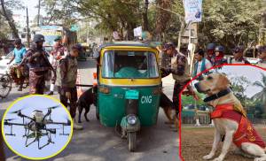 সিলেটে ভোটের দিন উপরে উড়বে ড্রোন, নিচে প্রশিক্ষিত কুকুর