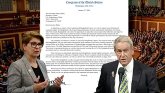 বাংলাদেশে সুষ্ঠু নির্বাচন করতে মার্কিন কংগ্রেসম্যানদের চিঠি