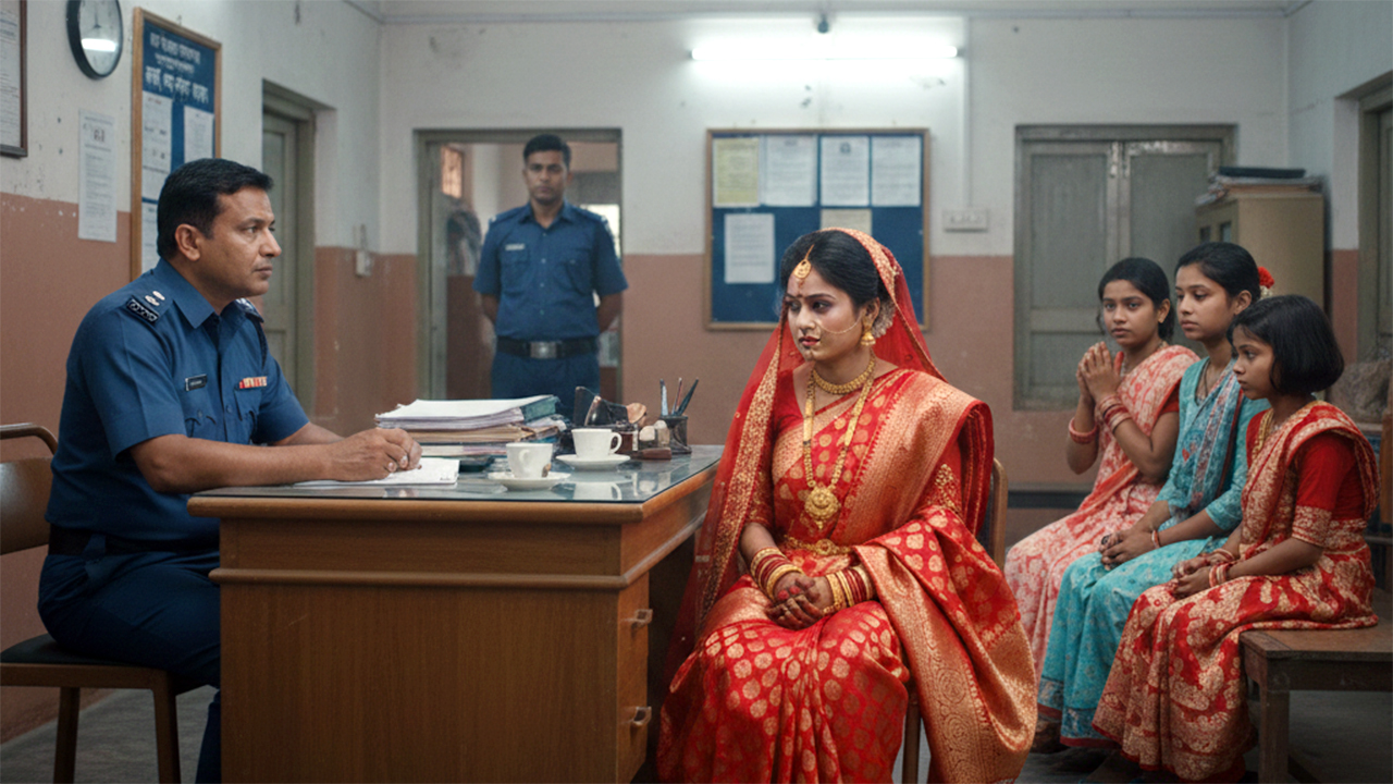 বিয়ের আসর থেকে পালিয়ে থানায় আশ্রয় নিলেন কনে