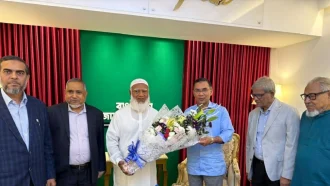 জামায়াত আমির শফিকুর রহমানের বাসায় তারেক রহমান