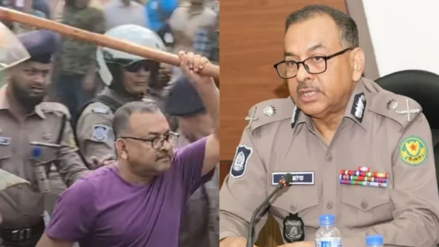 টি-শার্ট পরে লাঠি হাতে তেড়ে যাওয়ার ভিডিও নিয়ে যা বললেন ডিএমপি কমিশনার