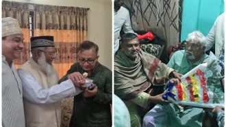 মুক্তাদীরকে মিষ্টিমুখ করালেন হাবিব, ফুল নিয়ে নাছিরের বাসায় শিশির মনির