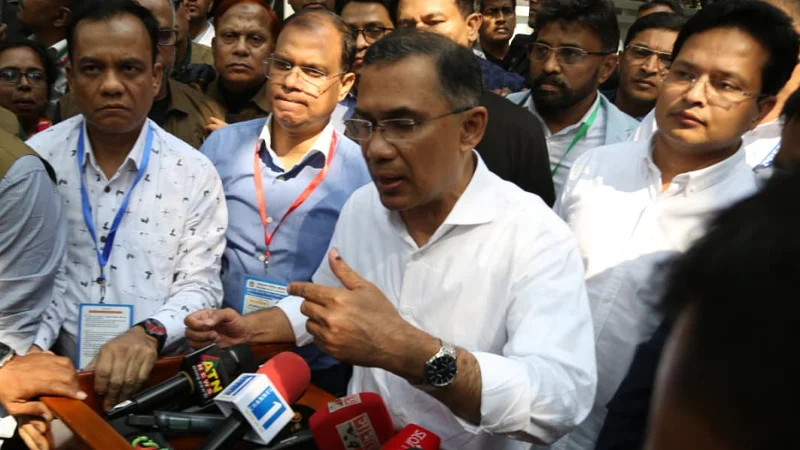 ভোট নিয়ে অনাকাঙ্ক্ষিত ঘটনা ঘটলে ফল মেনে নেওয়া হবে না: তারেক রহমান