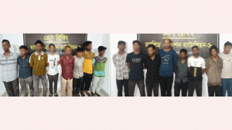 সিলেটে র‌্যাবের চিরুণী অভিযানে ১৬ ছিনতাই কারী আটক