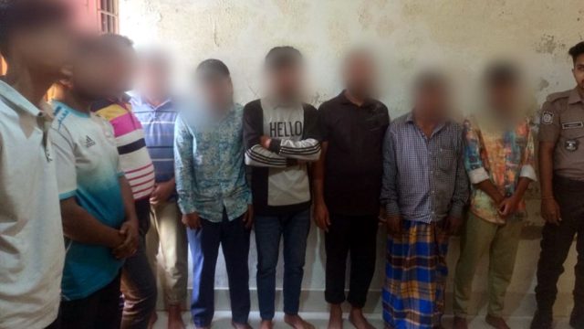 সিলেটে নরসিংদী ও নারায়ণগঞ্জ সিন্ডিকেটের ৯ সদস্য আটক