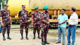 শ্রীমঙ্গলে তেল ডিপোতে বিজিবির কড়া নজরদারি