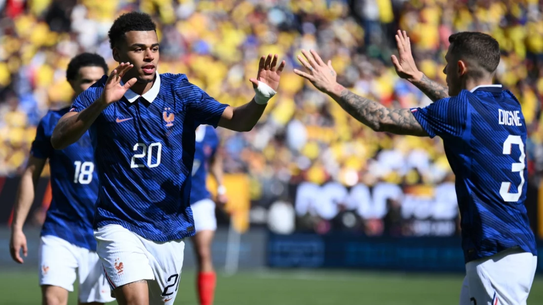 ১১ পরিবর্তন নিয়ে কলম্বিয়াকে ৩-১ গোলে হারাল ফ্রান্স