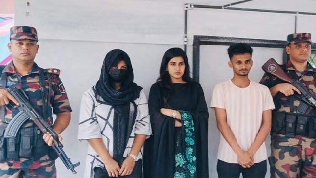 সিলেট সীমান্তে দুই তরুণীসহ পাচারকারী আ ট ক