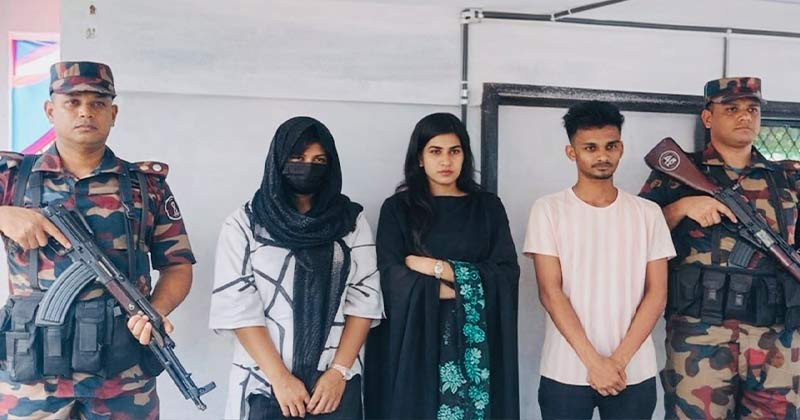 সিলেট সীমান্তে দুই তরুণীসহ পাচারকারী আ ট ক