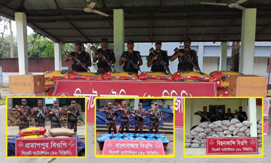 সিলেট সীমান্তে এসব পণ্য আনলো কারা?