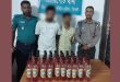 সাহেববাজারে ৪০ বোতল কেরুসহ আকাশ ও কিষান আটক
