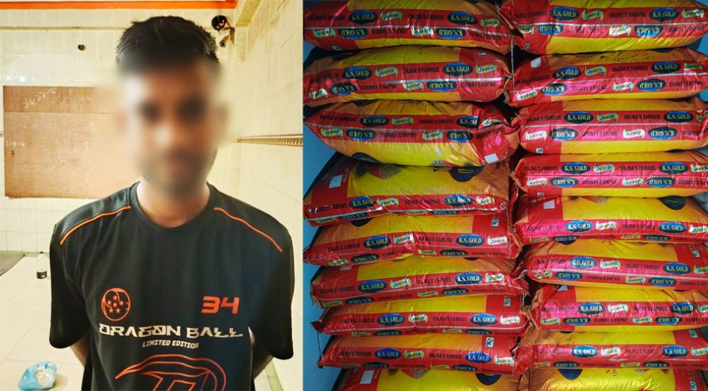সিলেটে বালুুর নীচে জিরার চালান, যুবক পাকড়াও