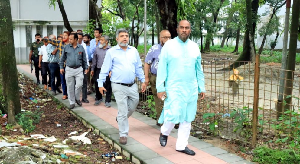 সিলেট ওসমানী হাসপাতাল পরিদর্শনে সিসিক প্রশাসক