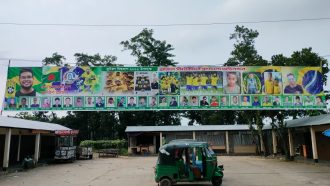 বিশ্বকাপ ফুটবলের উন্মাদনা বিয়ানীবাজারজুড়ে