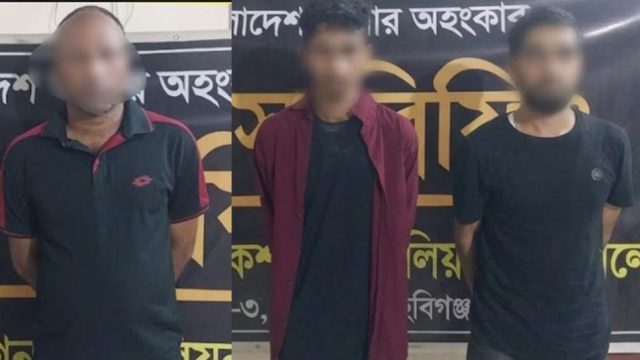 সিলেটে ডাকাতির শিকার পরিবার, র‌্যাবের হাতে গ্রেফতার ৩