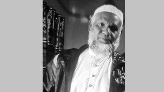 জৈন্তাপুরে বাস চাপায় বৃদ্ধ নিহত, সড়ক অবরোধ