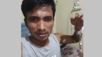 সুনামগঞ্জে পুলিশের কাছ ছিনিয়ে নেওয়া আসামি হাতকড়াসহ লাইভে