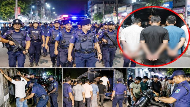 সিলেটে পুলিশের চিরুনী অভিযান, ৫ ঘন্টায় আ ট ক- ৫১