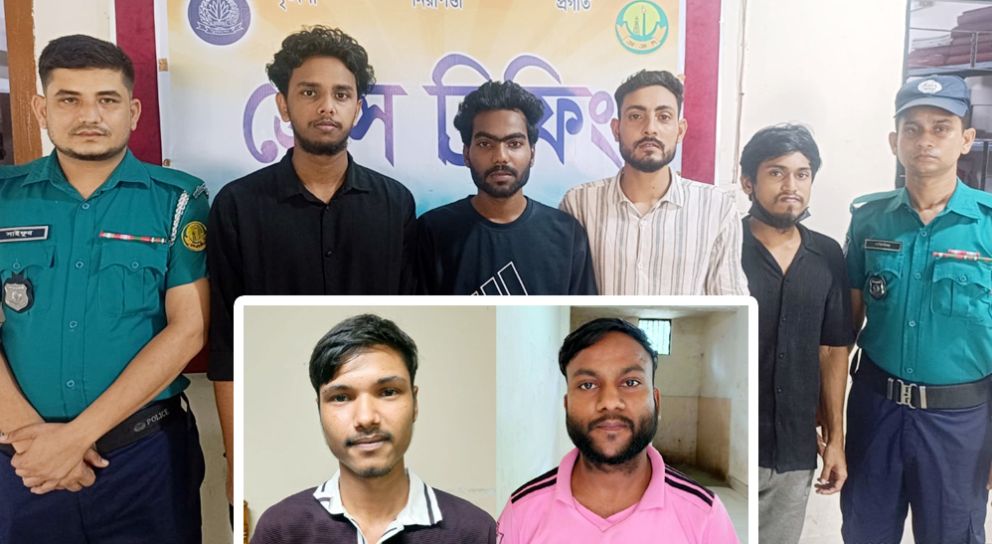 সিলেট মহানগরী থেকে ৬ ছাত্রলীগ নেতা পাকড়াও