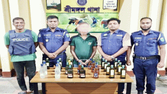 শ্রীমঙ্গলে বিদেশি ম দ সহ আ*ট*ক ১