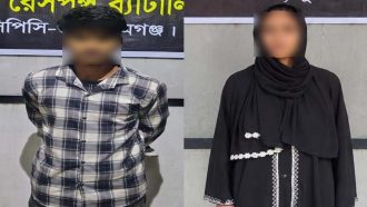 সিলেট এসআরবি’র হাতে ধরা পড়লেন যুবক- যুবতি