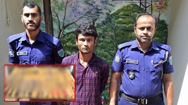 মৌলভীবাজারে পুলিশ- জনতার হাতে অ স্ত্রসহ আ ট ক হাসান