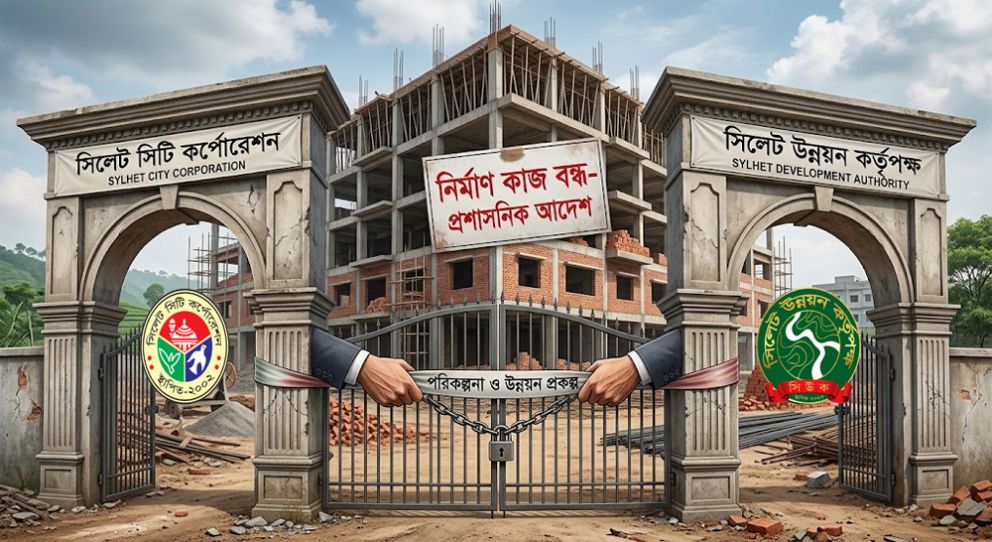 সিলেটে দুই প্রতিষ্ঠানের টানাটানিতে বন্ধ নতুন ভবন নির্মাণ