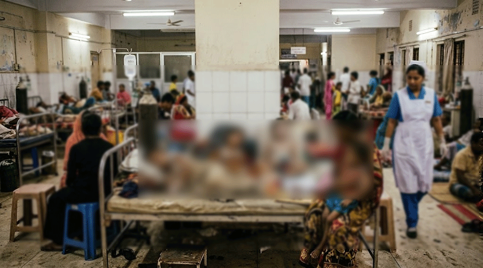 সিলেটে ঠাঁই নেই হাসপাতালে, এক সিটে দুই রোগী