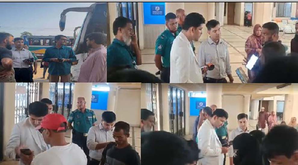 সিলেট রেলওয়ে স্টেশনে দালাল ধরতে ম্যাজিস্ট্রেটের অভিযান