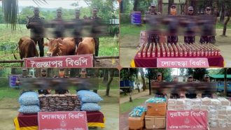 সিলেটে ১৯ বিজিবির অভিযান: ১৪ লাখ টাকার অবৈধ মালামাল জব্দ